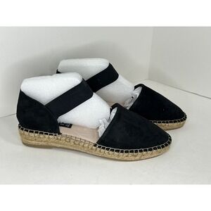Steven by Steve‎ Madden Women's Black Suede Casandra Espadrille Flats Size 8